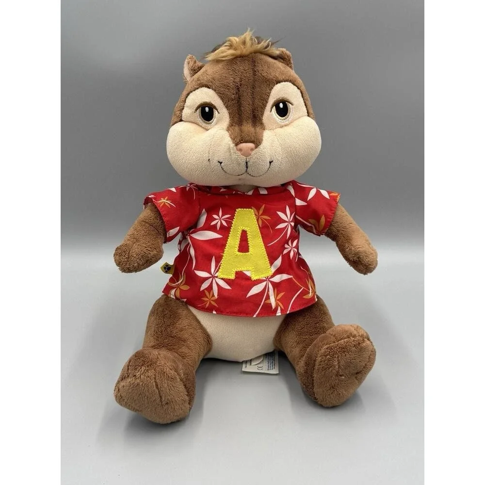 Build A Bear Alvin And The Chipmunks ALVIN In Hawaiian Shirt Stuffed Plush 12